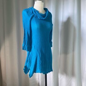Marine blue tunic